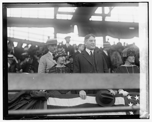 Secty. & Mrs. Wilbur at ballgame, 5/19/24