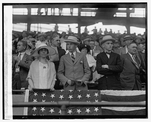 Coolidge at ballgame, [6/26/24