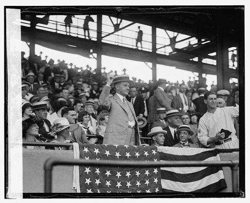 Pres. Coolidge at ballgame, 6/26/[24