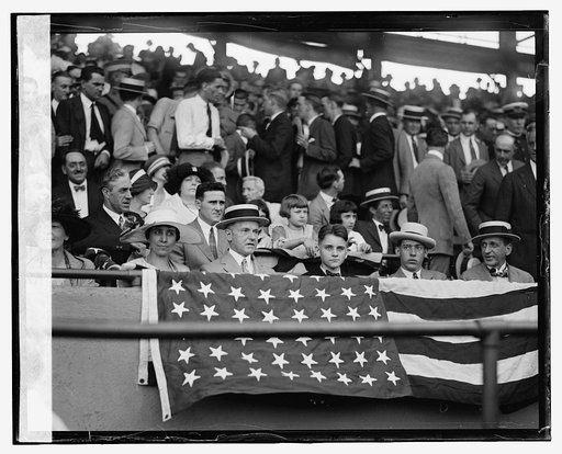 Coolidge at ballgame, [6/26/24