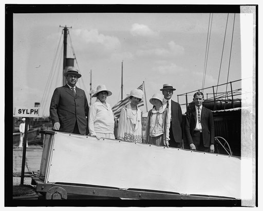 Sec. Wilbur, Atty. Gen. Stone and families, 7/26/24