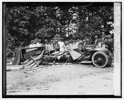Wreck of Stutz car with bootleggers, 7/29/24