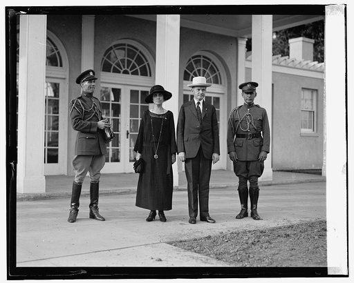 Maj. Solbert, Pres. & Mrs. Coolidge, and Col. Sherrill, [7/31/24