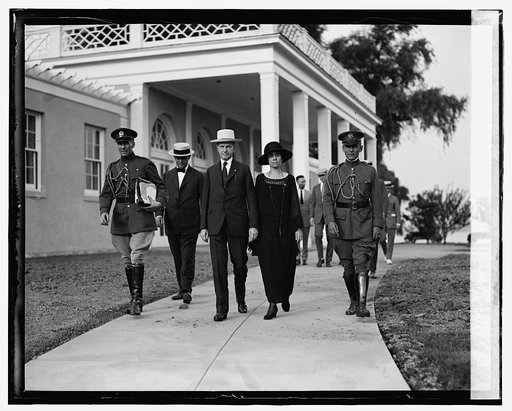 Maj. Solbert, Pres. & Mrs. Coolidge, and Col. Sherrill, [7/31/24