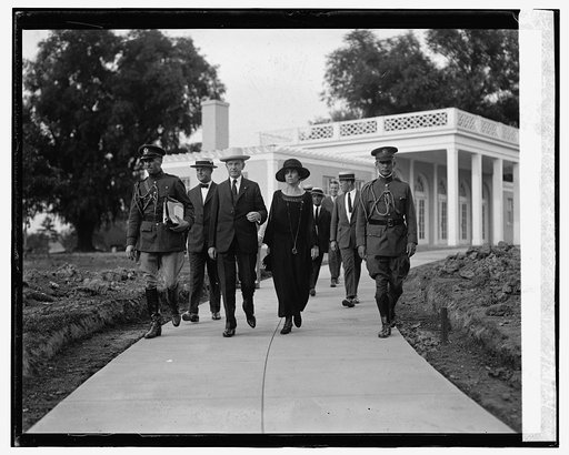 Maj. Solbert, Pres. & Mrs. Coolidge, and Col. Sherrill, 7/31/24