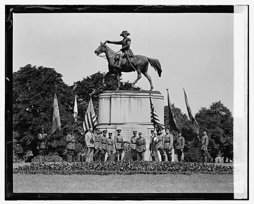 Anniversary ceremonies at statue of Nathaniel Greene, 8/7/24