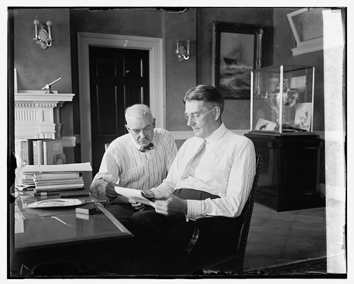 Sec. Wilbur & Judge Advocate of Navy J.L. Latimer, 8/7/24