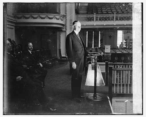 Pres. Coolidge at notification ceremonies, 8/14/24
