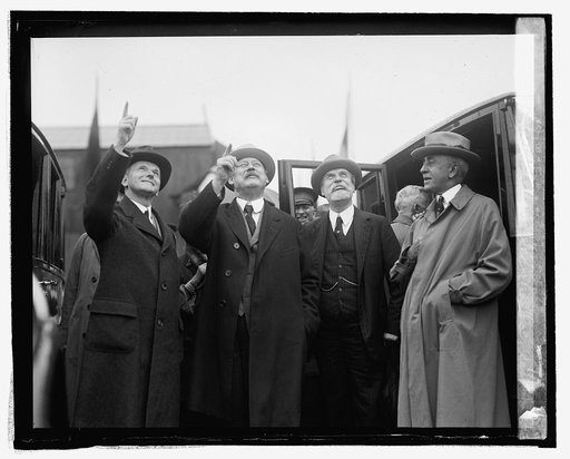Pres. Coolidge, Sec. Weeks, Sec. Hughes and C.B. Slemp, 9/[9/24