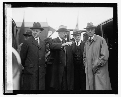 Pres. Coolidge, Sec. Weeks, Sec. Hughes, C.B. Slemp, 9/9/24