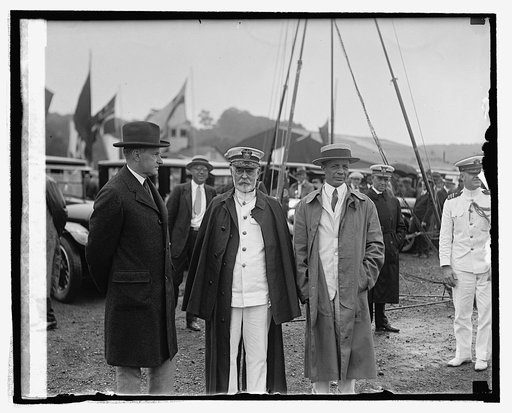 Pres. Coolidge, Ad. Eberle, Ass[...], Roosevelt of Navy, 9/9/[24