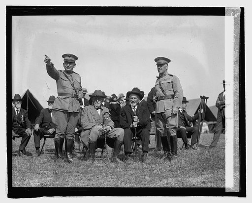 Gen. Lejeune, Francis Jones, F.S. Holtz, Gen. Dion Williams at Sharpsburg, Md., 9/12/24