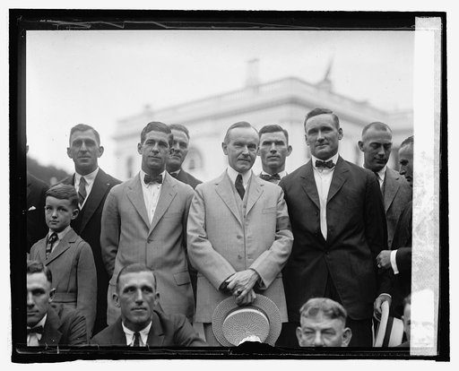 Coolidge with Wash. baseball team, [9/5/24