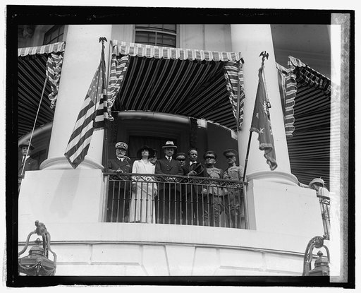 Reviewing Marines at White House, [9/18/24