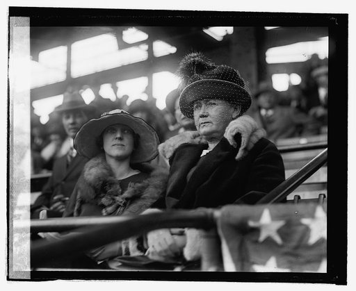 Walter Johnson's mother & wife at World Series, 10/4/24