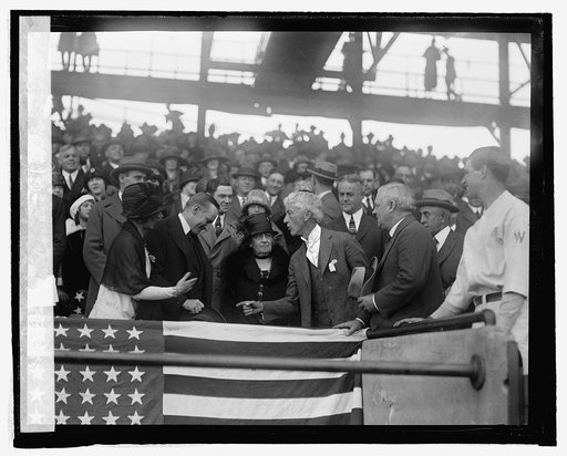 Pres. & Mrs. Coolidge with Judge Landis, 10/9/24