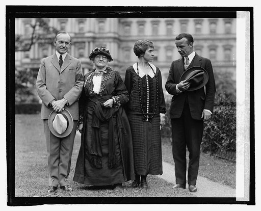 Pres. Coolidge, Mother Jones, Mrs. Coolidge & Theodore Roosevelt, [9/26/24
