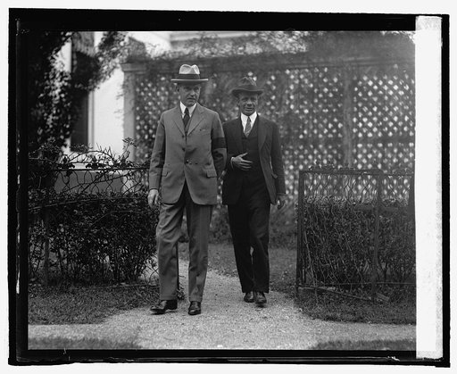 Pres. Coolidge & Theo. Roosevelt who today tendered resignation, 9/26/24