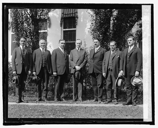 Pres. Coolidge with Greek-Americans, 10/16/24