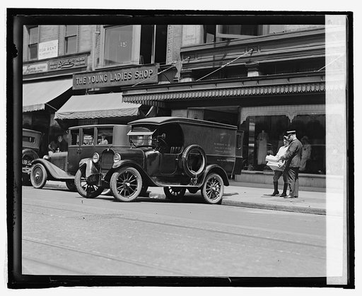 Street scene, M. Brooks & Co. truck, Washington, D.C.