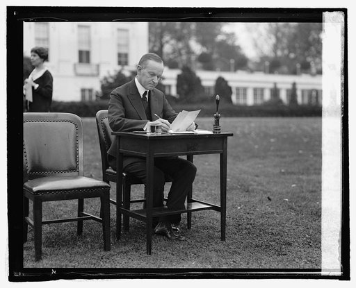 Pres. Coolidge votes by mail, [10/30/24