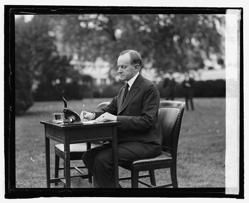 Pres. Coolidge votes by mail, [10/30/24