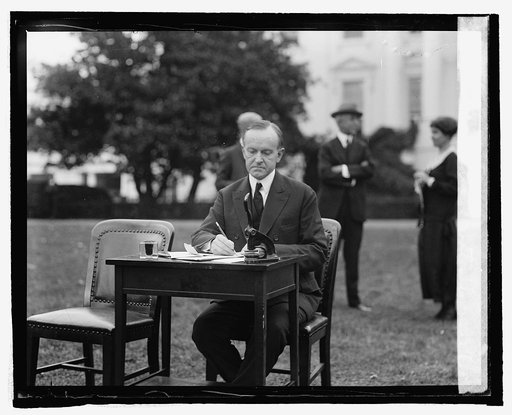 Pres. Coolidge votes by mail, [10/30/24