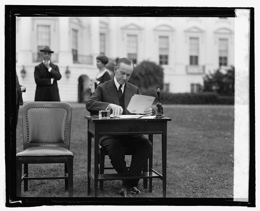 Pres. Coolidge votes by mail, [10/30/24