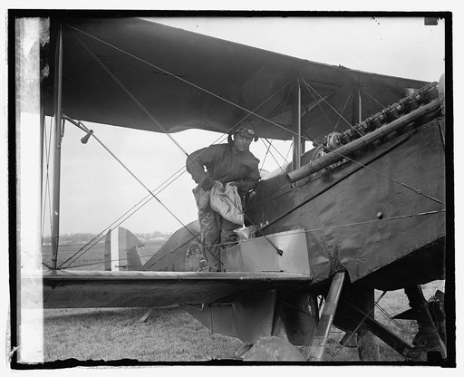 Cap. A.J. Eagle experimenting at Bolling Field, 10/30/24