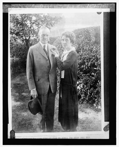Pres. enrolled by Mrs. Coolidge into A.R.C., 10/25/24