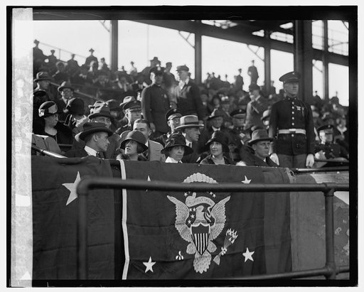 Mrs. Coolidge at Marines - Fort Benning game, [11/3/24