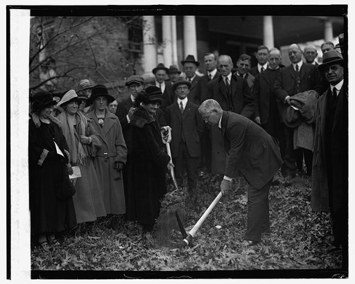 Duncan Stuart & Mrs. E.K. Clinton break ground for Takoma Park, Masonic Temple, [11/12/24