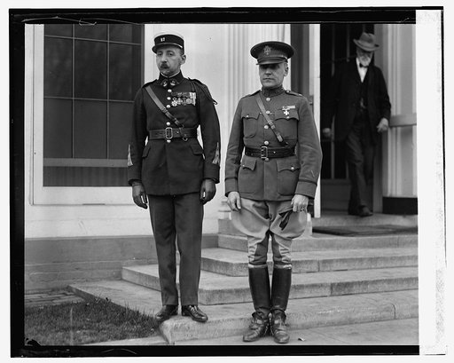 Capt. Roger Brunschnig of French Army & Col. E.C.O. Thomas, U.S.A., [11/12/24