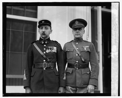 Capt. Roger Brunschnig of France & Col. E.C.O. Thomas, U.S.A., 11/12/24