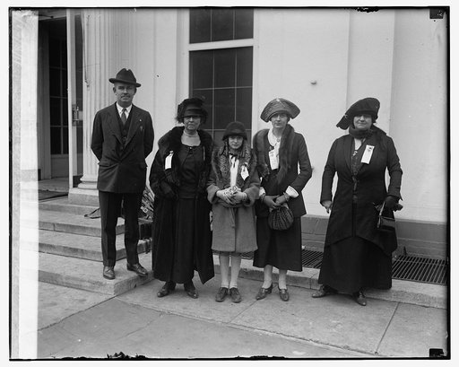 Dorothy G. Fowler presents Pres. Coolidge with Forget-Me-Not, 11/8/24