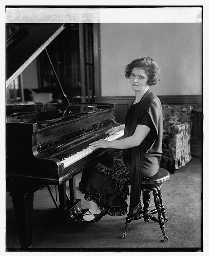 Mlle. Violette Chantal, French pianist