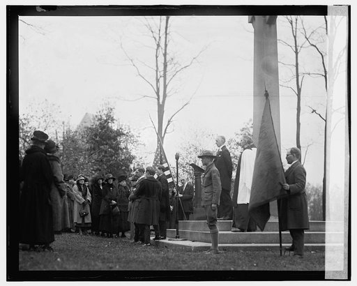 Armistice Day services at Peace Cross