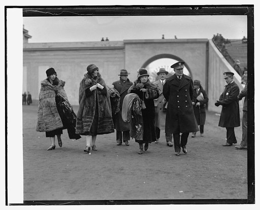 Admiral Wilson with wife, daughter, & niece at Army-Navy game, 11/29/24