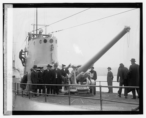 Sec. Wilbur and Cong. Committee Inspect Sub V-1 at Navy Yard, 12/3/24