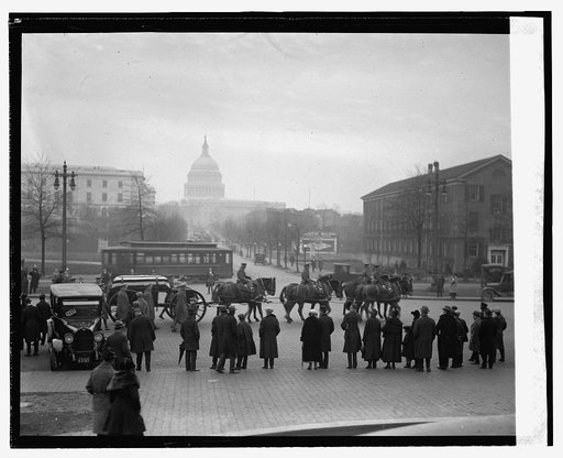 Body of Sam Gompers enroute to A.F. of L. Bldg., 12/16/24