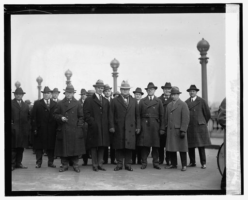 A.F. of L. Officials awaiting body of Sam Gompers, 12/16/24