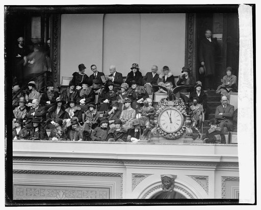Mrs. Woodrow Wilson & Miss Margaret Wilson at Wilson memorial services