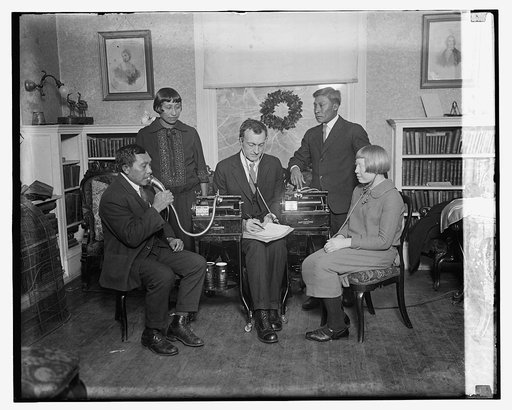 Dr. J.P. Harrington of Smithsonian with White Indians, 12/31/24