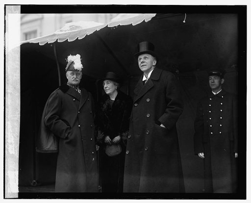 Sir Esme Howard with Lord & Lady Cecil at White House reception, 1/1/25