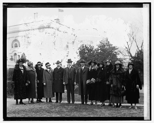 9 Rep. Women of Coolidge, Du Pont, Robinson League at W.H., 12/10/24