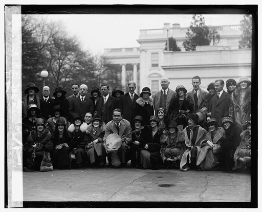 Members of Uncle Sam's Follies with Brooke Johns at W.H., 12/6/24