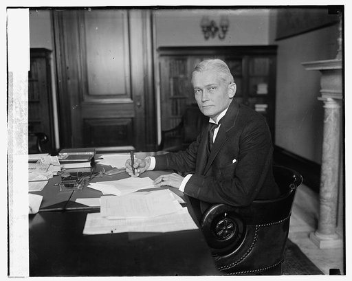 Senator Hiram Bingham of Conn. in office, 1/9/25