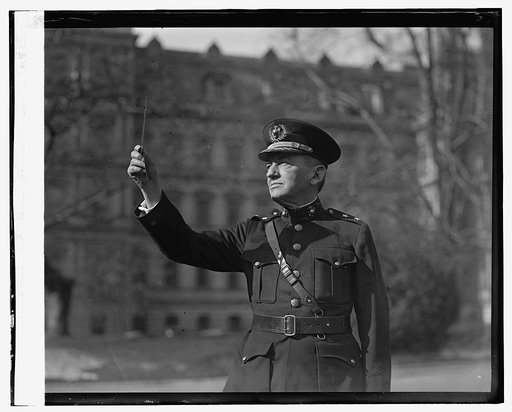 Gen. Lejeune viewing eclipse of sun, 1/24/25