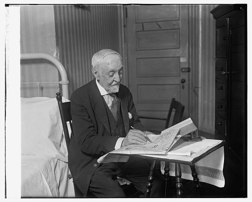 Ambrose Hines, 100 yr old with crossword puzzle, 1/22/25
