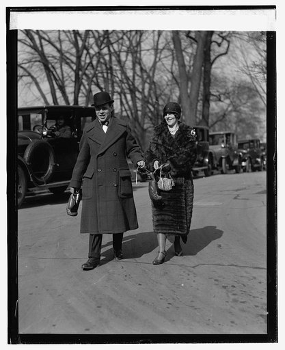 Mickey Walker and wife at White House, [2/5/25